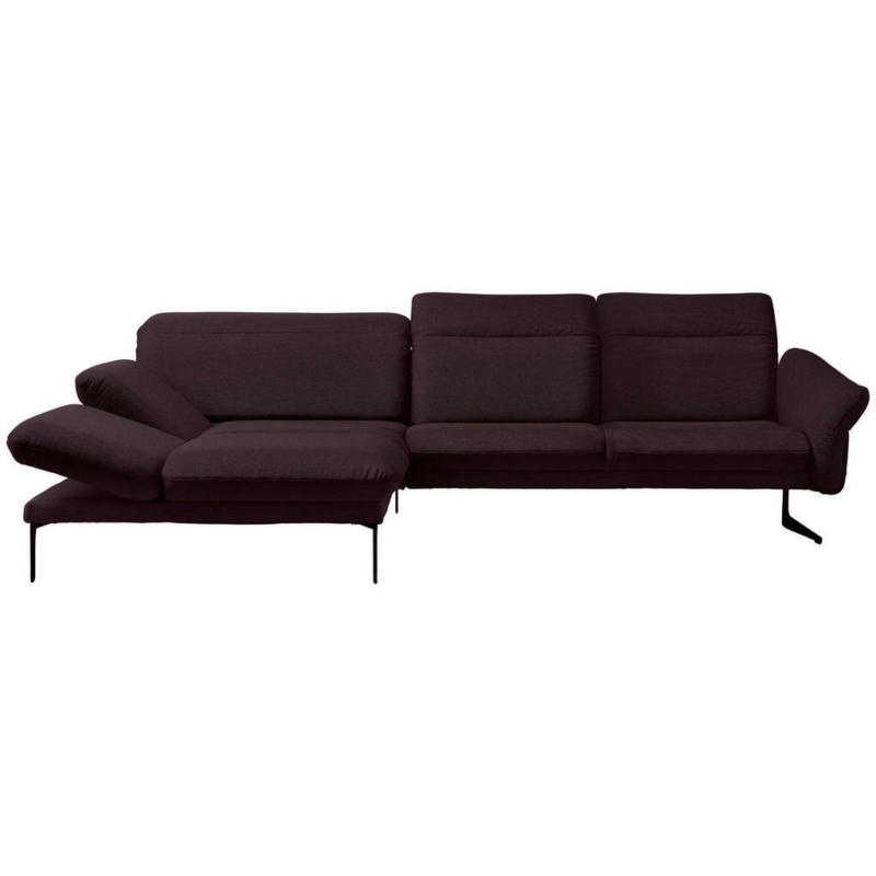 Ecksofa in Webstoff Lila