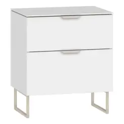 Nachtkästchen in Weiß