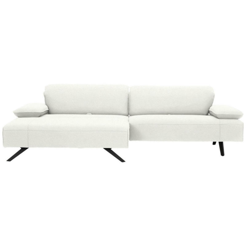 Ecksofa in Flachgewebe Creme