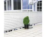 Hornbach Balkonblende Ibiza 0,9x5m grau/weiss