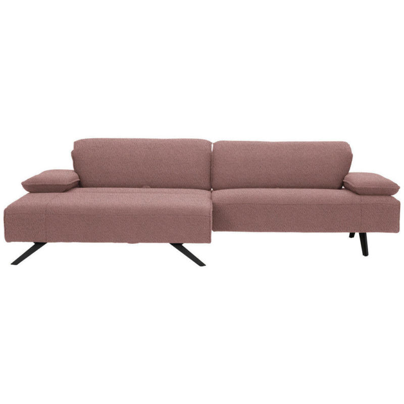 Ecksofa in Flachgewebe Rosa