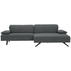 Ecksofa in Flachgewebe Grau