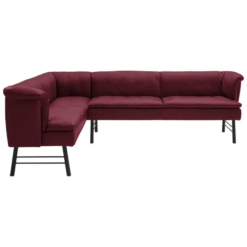 Eckbank 168/244 cm in Anthrazit, Beere