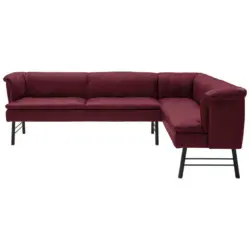 Eckbank 274/188 cm in Anthrazit, Beere