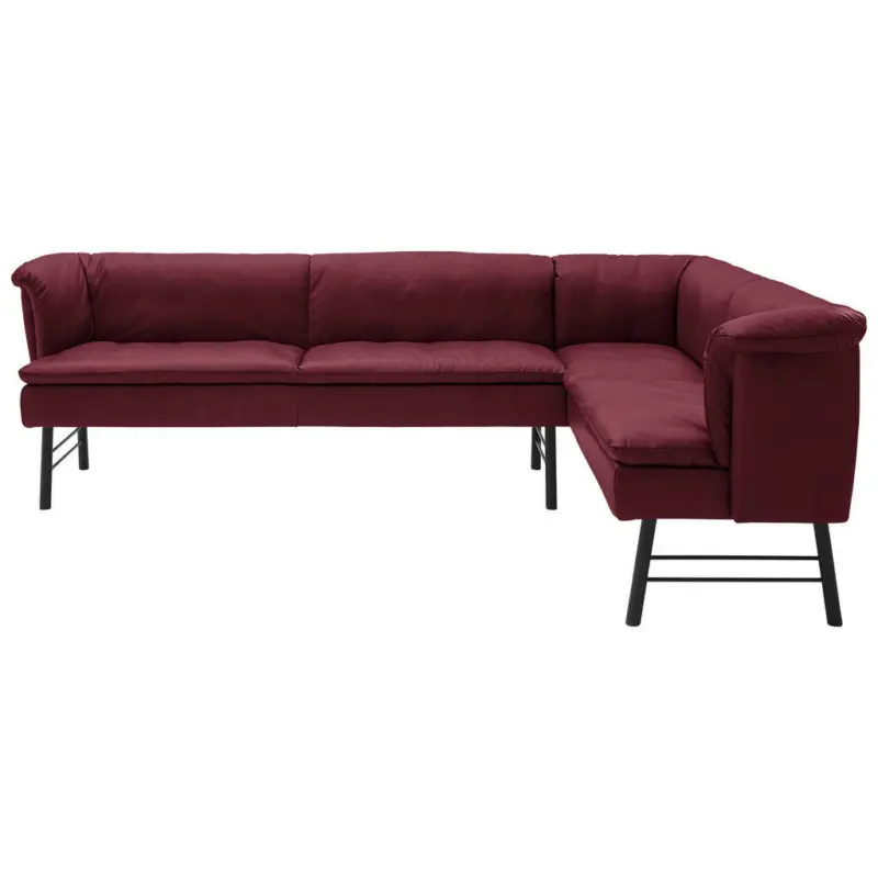 Eckbank 274/188 cm in Anthrazit, Beere