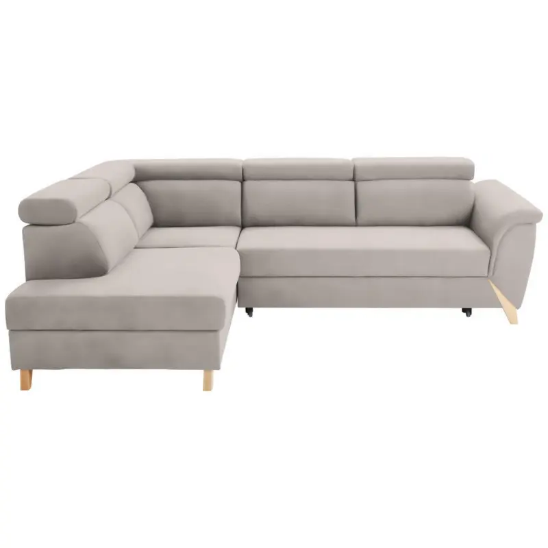 Ecksofa in Echtleder Creme