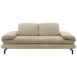 2,5-Sitzer mit Funktionen in Webstoff Beige