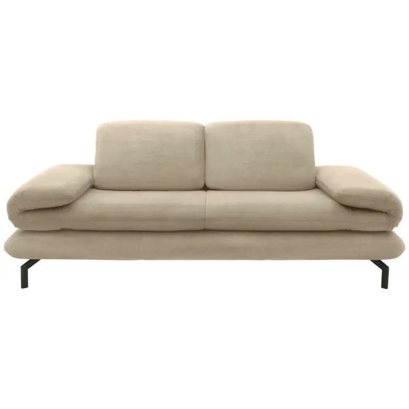 2,5-Sitzer mit Funktionen in Webstoff Beige