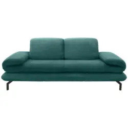 2,5-Sitzer mit Funktionen in Webstoff Petrol