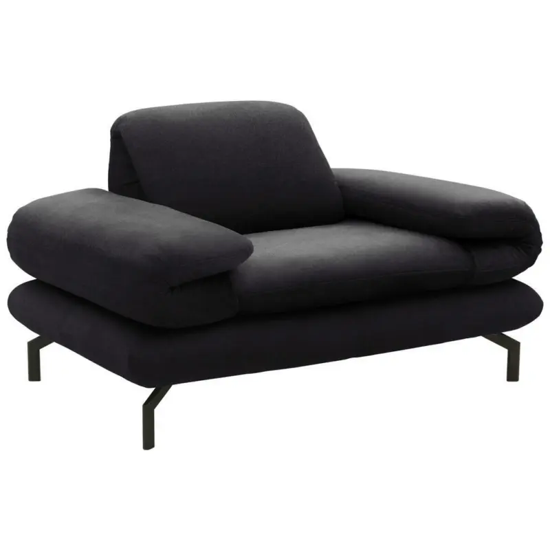 Sessel in Webstoff Anthrazit