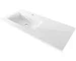 Hornbach Möbelwaschtisch Baden Haus Avril asymmetrisch 100x46 cm weiß