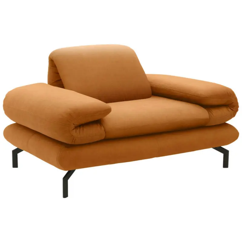Sessel mit Funktion in Webstoff Orange