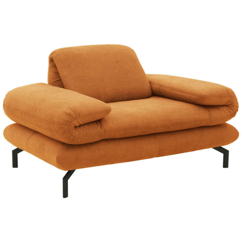 Sessel mit Funktion in Webstoff Orange