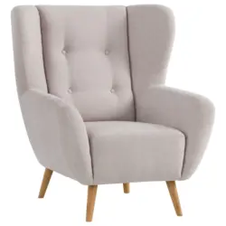 Sessel in Flachgewebe Beige