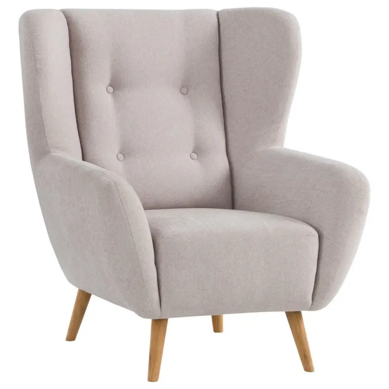 Sessel in Flachgewebe Beige