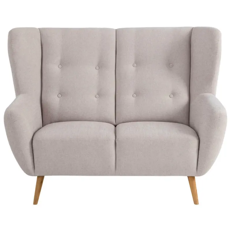 Zweisitzer-Sofa in Flachgewebe Beige