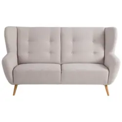 Dreisitzer-Sofa in Flachgewebe Beige