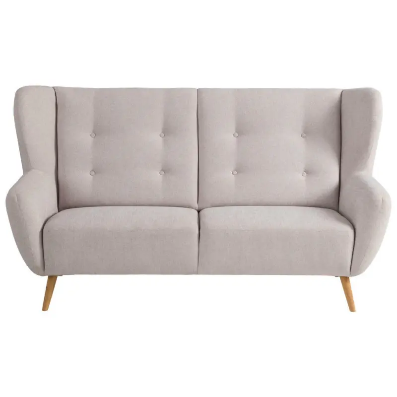 Dreisitzer-Sofa in Flachgewebe Beige