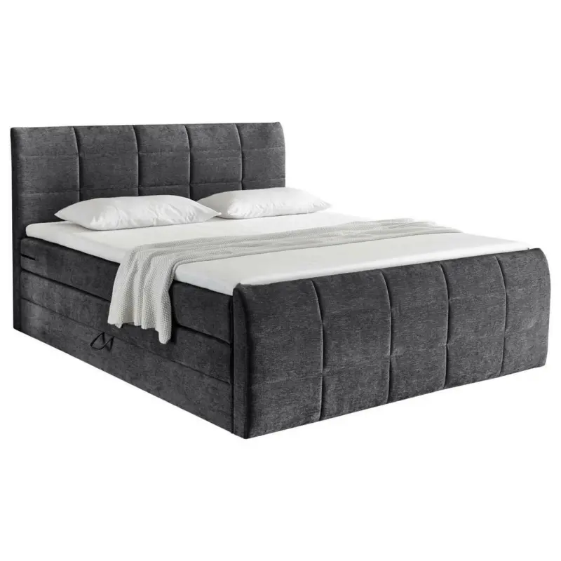 Boxspringbett 180/200 cm in Graphitfarben