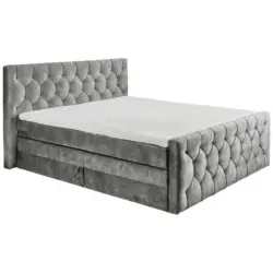 Boxspringbett 180/200 cm in Grau