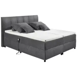 Boxspringbett 180/200 cm in Graphitfarben