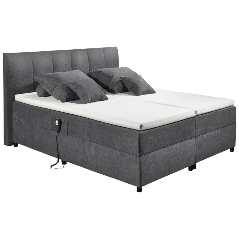 Boxspringbett 180/200 cm in Graphitfarben