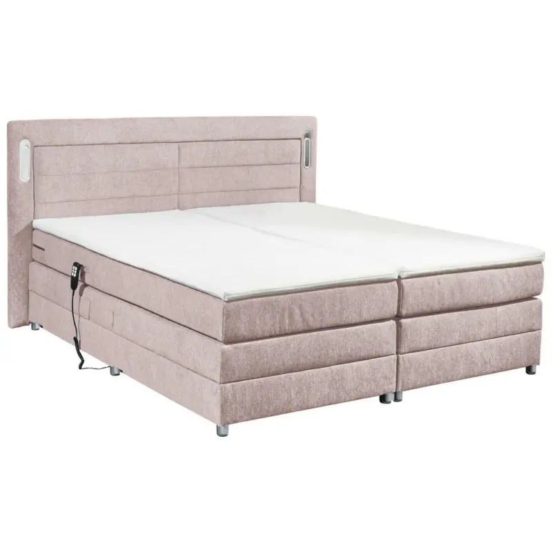 Boxspringbett 180/200 cm in Rosa