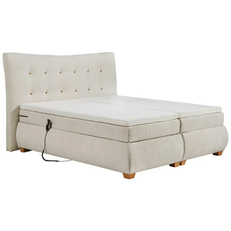 Boxspringbett 180/200 cm in Creme