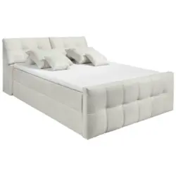 Polsterbett 180/200 cm in Creme