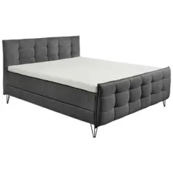 Boxspringbett 180/200 cm in Anthrazit