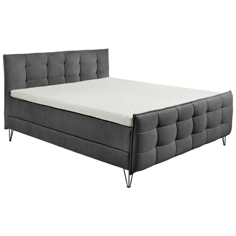 Boxspringbett 180/200 cm in Anthrazit