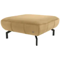 Hocker in Textil Messingfarben