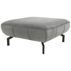 Hocker in Textil Grau