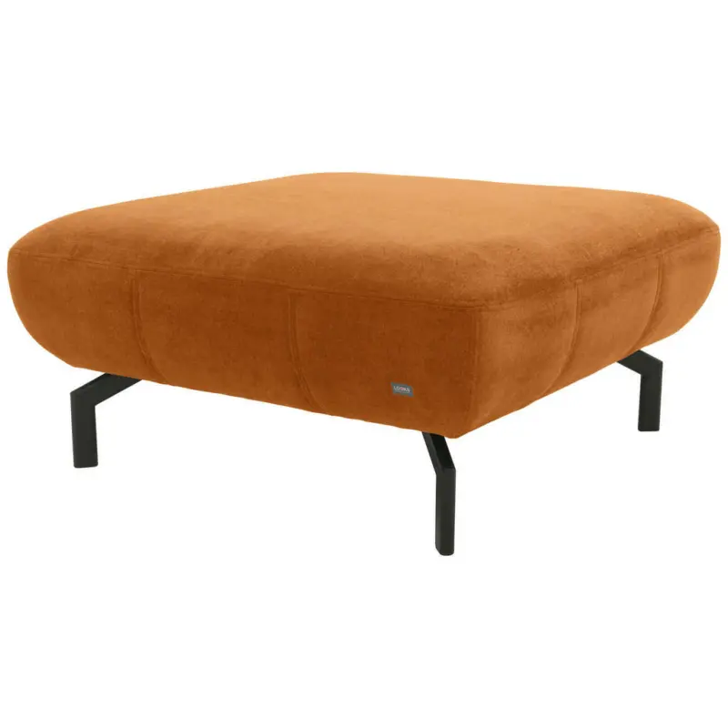 Hocker in Textil Orange