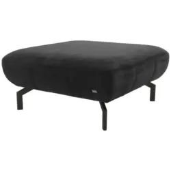 Hocker in Textil Dunkelgrau