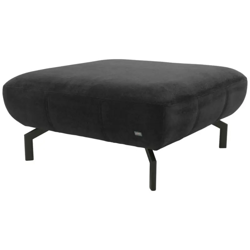 Hocker in Textil Dunkelgrau