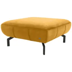 Hocker in Textil Gelb