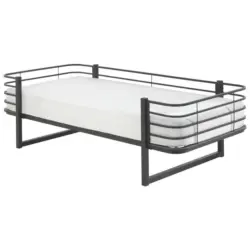Kinder-/Juniorbett 90/200 cm in Schwarz