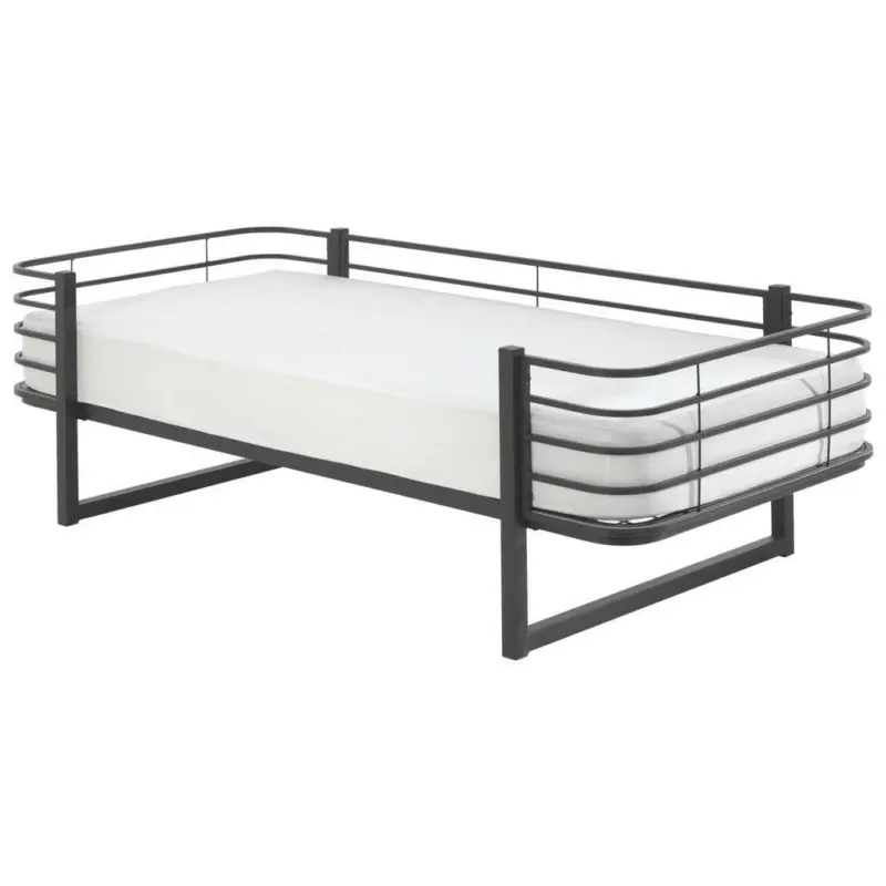 Kinder-/Juniorbett 90/200 cm in Schwarz