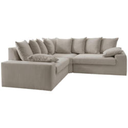 Ecksofa in Kord Beige