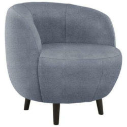 Sessel in Webstoff Blau