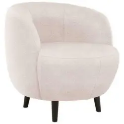Sessel in Webstoff Creme
