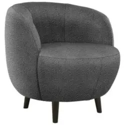 Sessel in Webstoff Grau