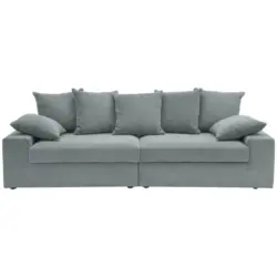 Viersitzer-Sofa in Kord Hellblau