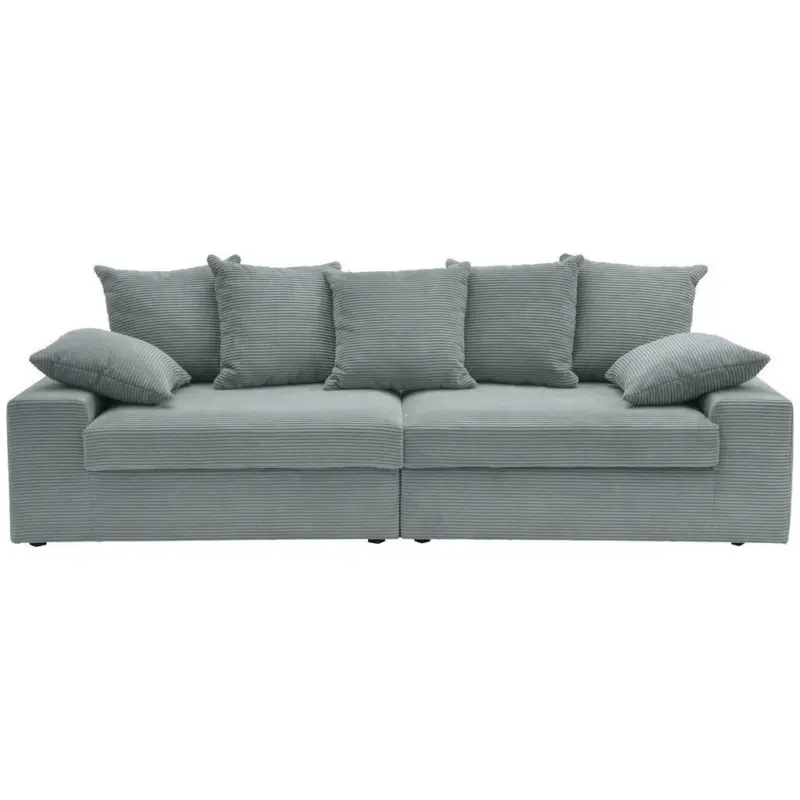 Viersitzer-Sofa in Kord Hellblau