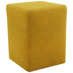 Hocker in Textil Gelb