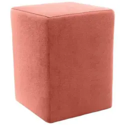 Hocker in Textil Rosa