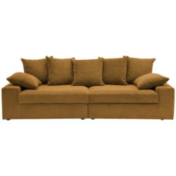 Viersitzer-Sofa in Kord Goldfarben