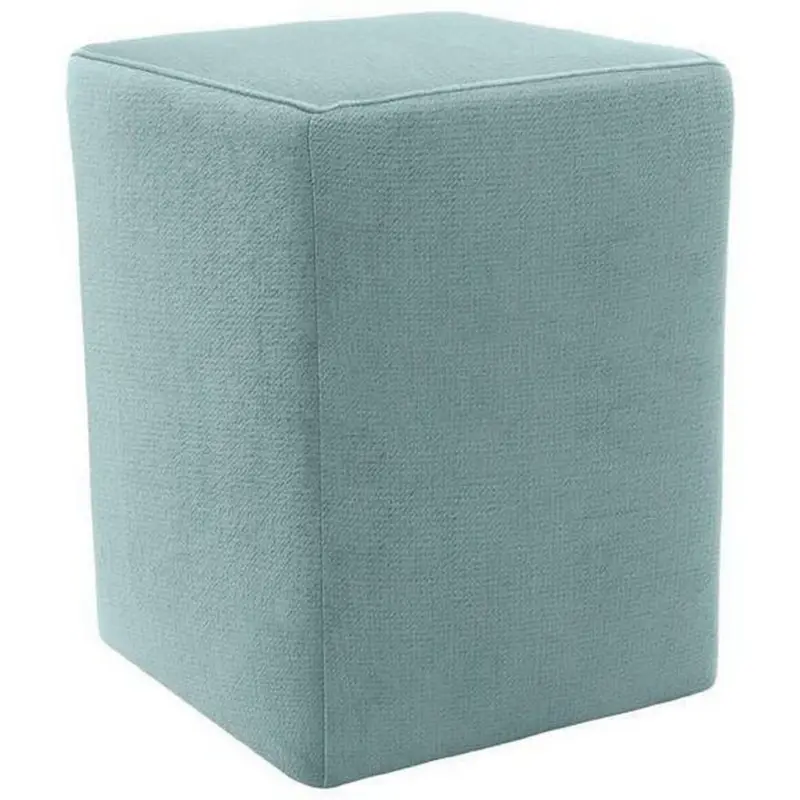 Hocker in Textil Mintgrau
