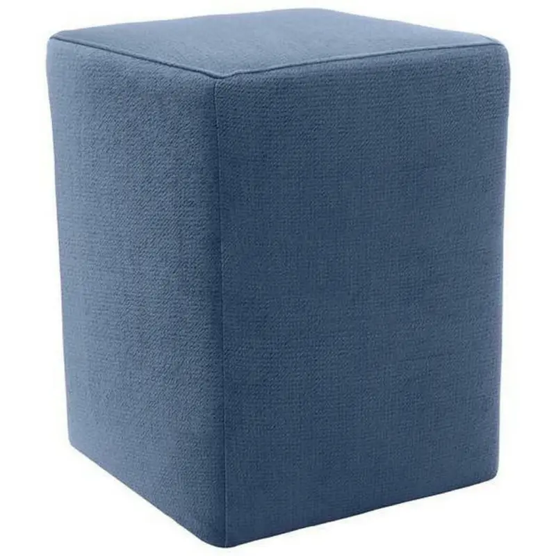 Hocker in Textil Blau